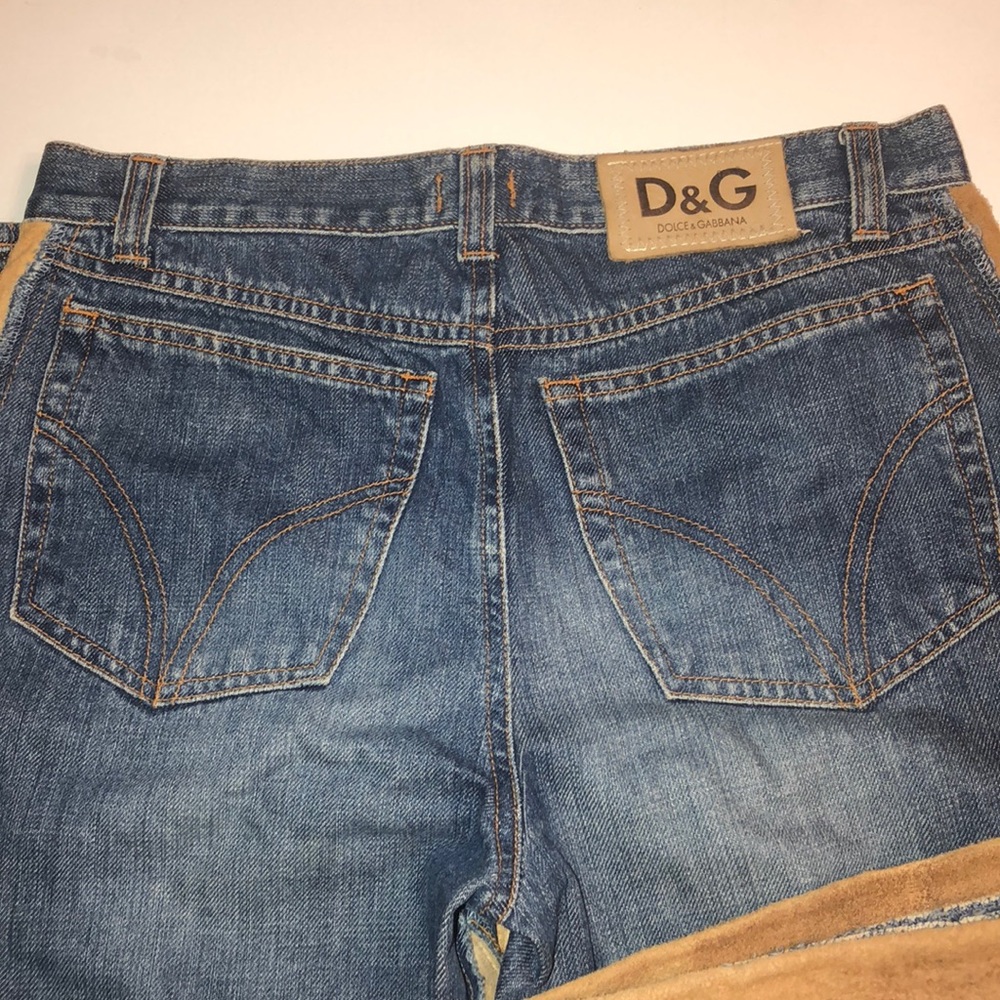 D&G jeans with suede detail size 30🔥‼️